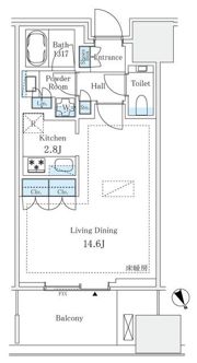 麻布台ヒルズレジデンスBの間取り画像