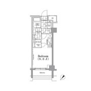 ONE ROOF FLAT TSUKISHIMAの間取り画像