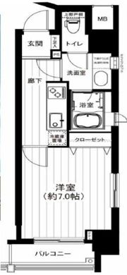 グランスイートTOKYOマークスの間取り画像