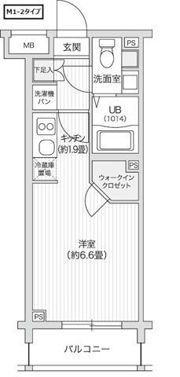 レジディア笹塚Ⅱの間取り画像
