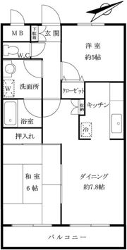 ソレイル梶ヶ谷Ⅱの間取り画像