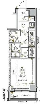 ガリシア錦糸町Ⅳの間取り画像