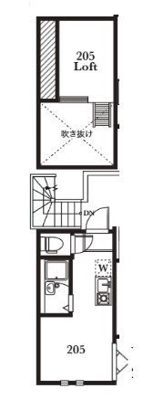 アーバンプレイス東新宿ⅡーAの間取り画像