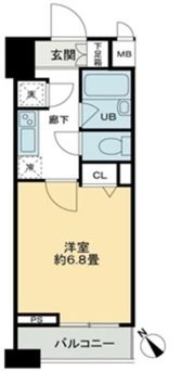 クロスレジデンス蒲田の間取り画像