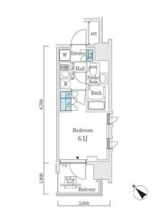 Louis Court Kitashinagawaの間取り画像