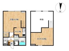 vanity花高の間取り画像