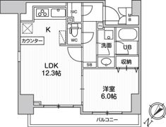 LUNIQ日本橋の間取り画像
