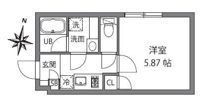 FABRIC中井due Residenceの間取り画像