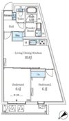 SOLASIAresidence大井町の間取り画像