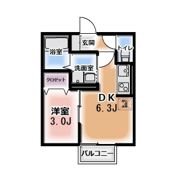 セジュール小黒の間取り画像