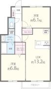 アルミック山荘C棟の間取り画像
