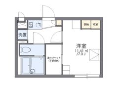 レオパレスPLUMERIAの間取り画像