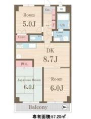 グランメール上北沢の間取り画像