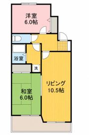 翠ヶ丘五番館の間取り画像