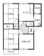 グリーンハイツB棟の間取り画像