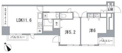 ムルーエ築地の間取り画像