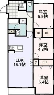 グランデクレシタ馬渕の間取り画像