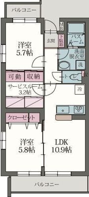 ソレイユK アンの間取り画像