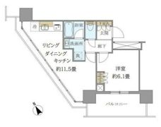 Brillia Tower 浜離宮の間取り画像