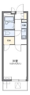 レオパレスかわせみの間取り画像