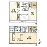 袋戸建の間取り画像