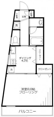 TKパレス梅屋敷の間取り画像