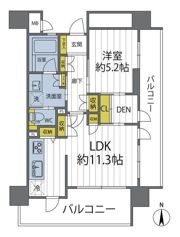 コスモヴィータ蒲田アイリススクエアの間取り画像