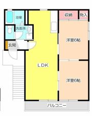 ハイツ荻野A棟の間取り画像