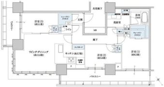 Brillia Tower浜離宮の間取り画像