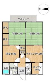 ガーデンハイツ広田 A棟の間取り画像