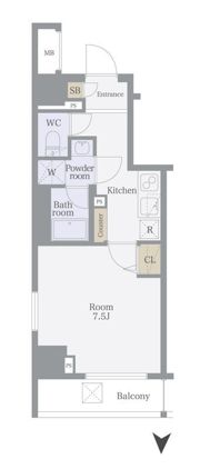 ライズコート住吉の間取り画像