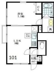 フォレストコート東中野の間取り画像