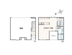 Casa garage Fiorire Ⅰの間取り画像