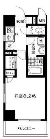 レクレドール豊洲の間取り画像