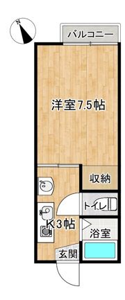 スカイハイツ有福の間取り画像