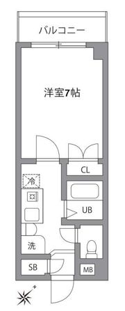 ハニーコートの間取り画像