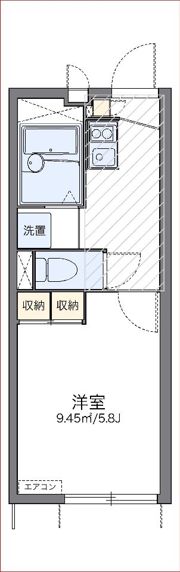 レオパレスDAIKATU Yの間取り画像