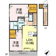 D-roomつかさの間取り画像