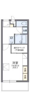 レオパレスメルツェⅡの間取り画像