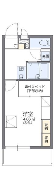 レオパレスプレステージの間取り画像