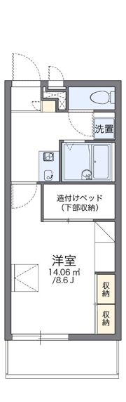 レオパレスプレステージの間取り画像