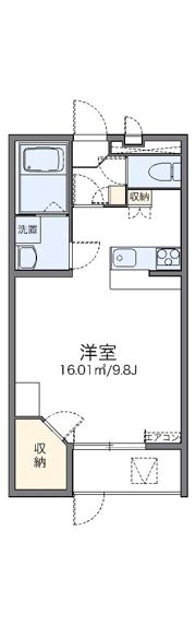 レオパレス我孫子の間取り画像