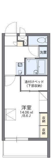 レオパレスプラムの間取り画像