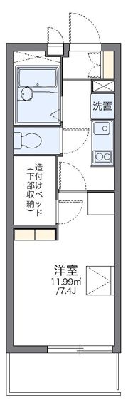 レオパレスアルタイルの間取り画像