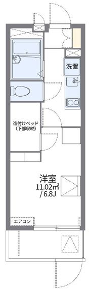 レオパレス雪州の間取り画像