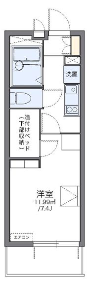 レオパレスのぞみの間取り画像