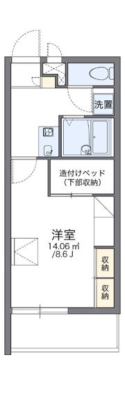 レオパレススカーレットの間取り画像