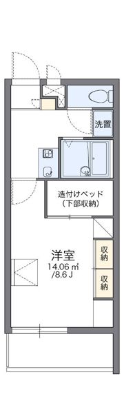 レオパレスレオリバーサイド21の間取り画像