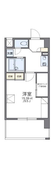 レオパレスREZON中百舌鳥の間取り画像