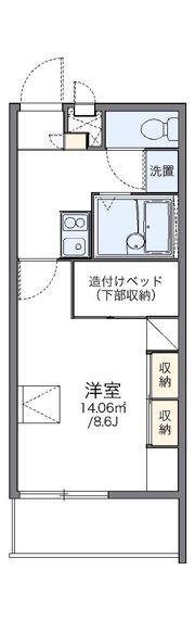レオパレス見野山の間取り画像
